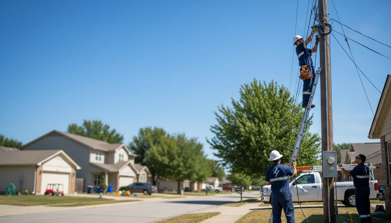 Residential electrician providing installation services in Gasburg, VA